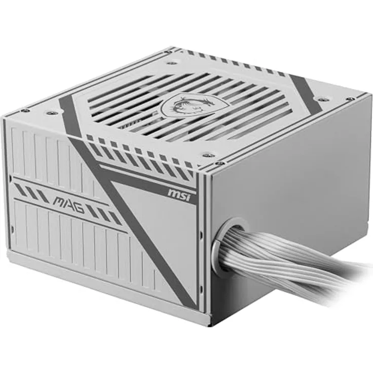 MSI MAG A650BNL, 650 W PC Netzteil mit militärisch inspiriertem Design, Weiss