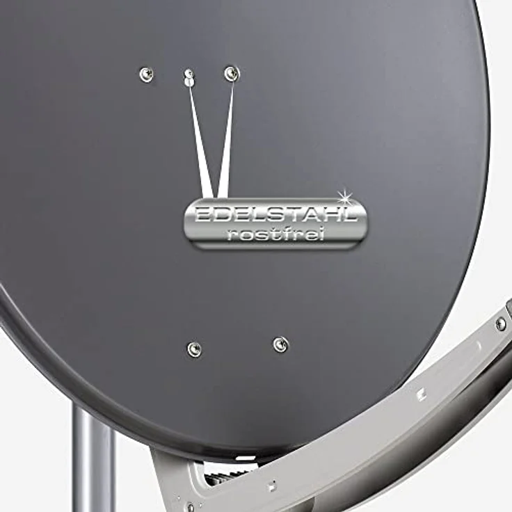 Fuba DAA 780 A Satellitenschüssel 80cm Alu anthrazit, 4-Teilnehmer Komplettanlage mit Fuba DEK 417 Quad LNB für DVB-S2, HDTV, UHD 4K/8K, 3D und LTE-Störfilter – Bild 4