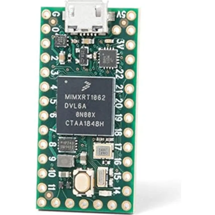 PJRC Teensy 4.0 Mainboard, 1024K RAM, 2048K Flash, 2 USB-Anschlüsse, ohne Pins