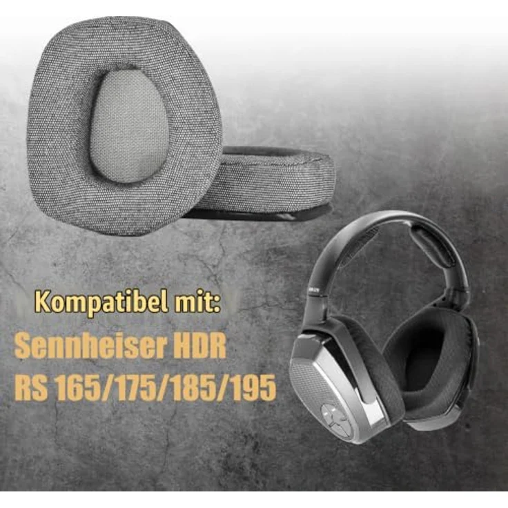 INF Comfort Ohrpolster für Sennheiser HDR RS 165 175 185 195, Memory Foam, atmungsaktiv, verbesserte Klangwiedergabe, bequem für lange Tragezeiten – Bild 4