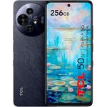 TCL 50 NXTPAPER 5G Smartphone, 5G, 17,7 cm (6,8 Zoll), höherer Augenkomfort, 256 GB, Dual-SIM, 50-MP-Kamera, Midnight Grey
