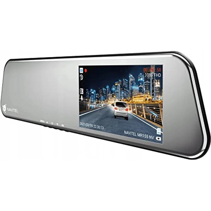 Navitel MR155NV Dashcam (Eingebautes Mikrofon, Bluetooth, Eingebautes Display, Nachtsicht, Eingebaute Anzeige, Full HD) in Grau – Bild 1