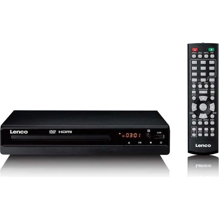 Lenco DVD-121BK, DVD-Player mit HDMI & USB, regionfrei, schwarz