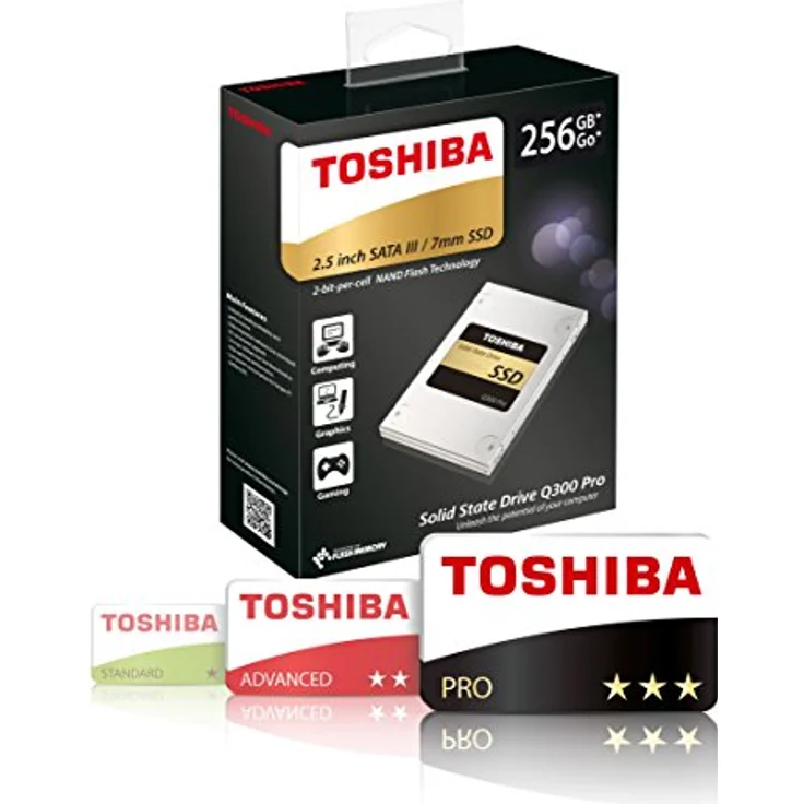 Toshiba Q300 Pro - Solid-State-Disk - 256 GB - intern - 2.5 Zoll (6.4 cm) - SATA 6Gb/s (HDTS425EZSTA) – Bild 6