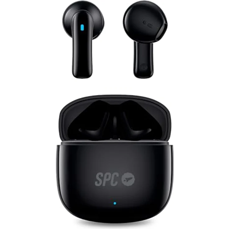 SPC Zion 2 Play, Kabellose In-Ear Kopfhörer mit Bluetooth 5.3, Touchpad-Fernbedienung, 7 Stunden Akkulaufzeit, Schwarz – Bild 1