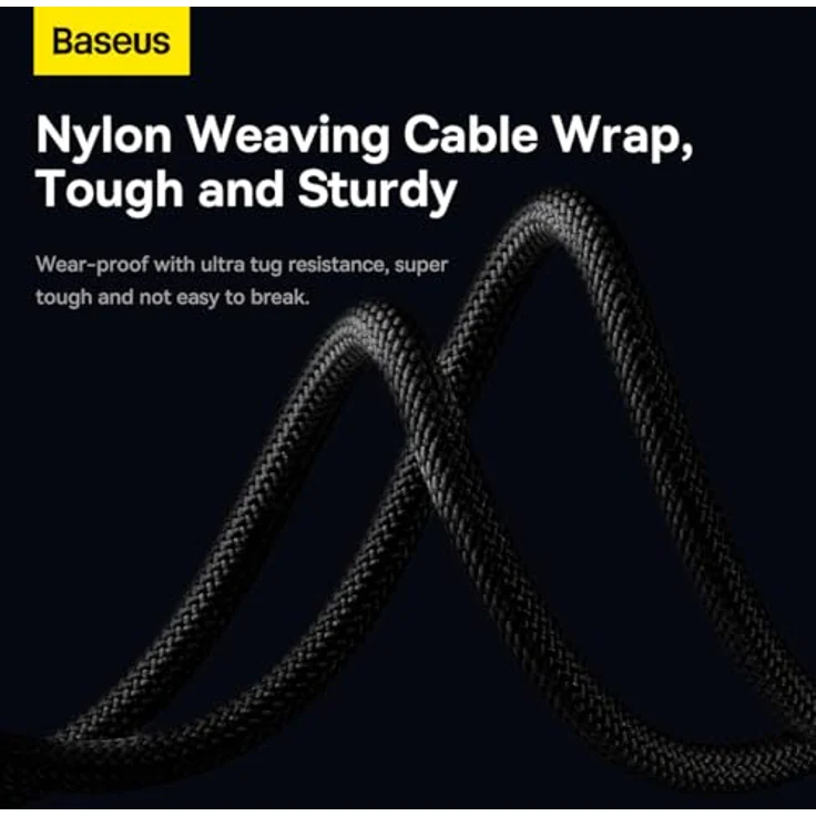 Baseus StarSpeed 3-in-1 USB-Kabel, USB-C / Micro-USB / Lightning, 3,5 A, 1,2 m, schwarz – Bild 6