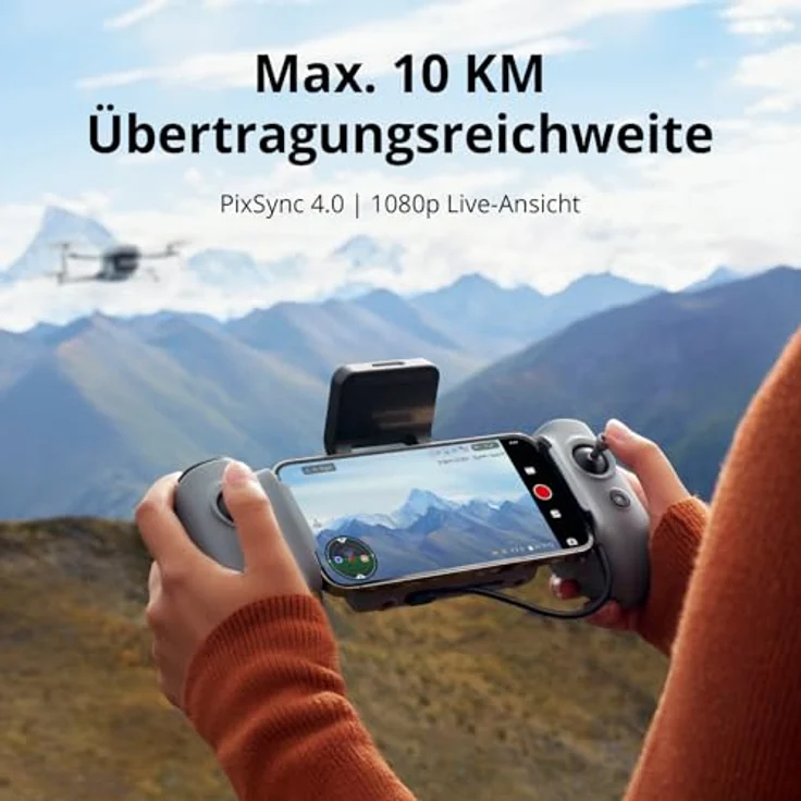 Potensic ATOM 2 GPS Drohne mit Kamera, 4K HDR-Video, 8K Foto, 10KM Übertragung, < 249g, 3-Achsen-Gimbal, AI-Folgen/AI-Nacht/QuickShots/Vertikale Aufnahmen, 3 Akkus 96 Min. Flugzeit, C0, für Erwachsene, Weiß – Bild 4