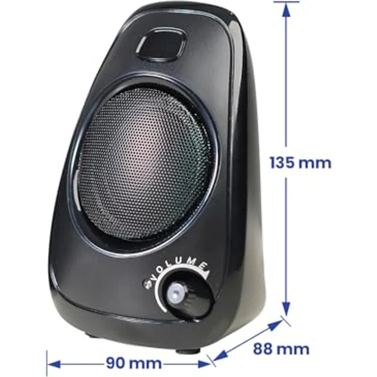 Ewent EW3527, Lautsprecher 2.0 mit USB-Stromversorgung, 10 W Leistung, integrierter Lautstärkeregler, 3,5 mm Klinke, kompakte PC-Lautsprecher, schwarz – Bild 2