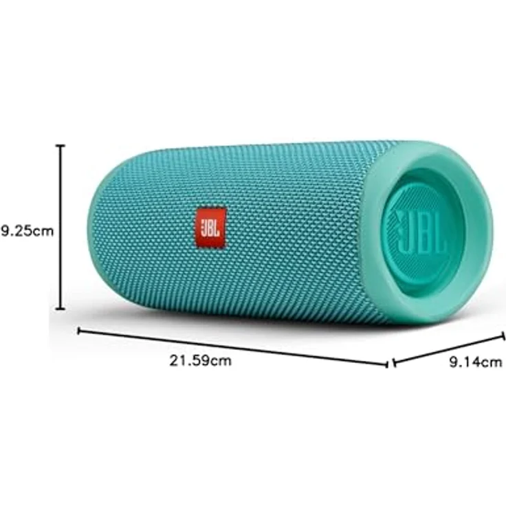 JBL FLIP 5 Waterproof Portable Bluetooth Speaker - Teal, Black, 2.3 – Bild 8