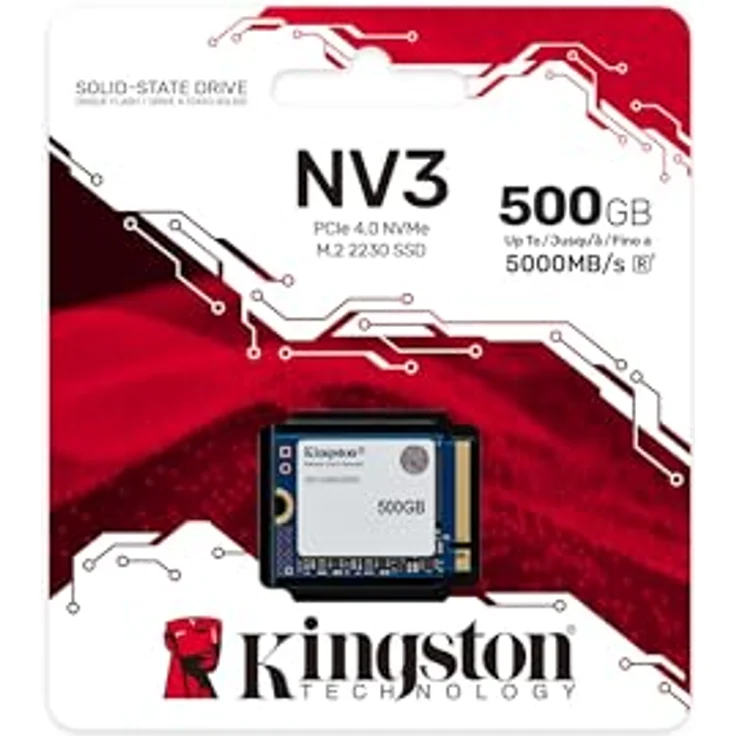 Kingston NV3 NVMe PCIe 4.0 Interne SSD 500GB M.2 2230, hohe Lese-/Schreibgeschwindigkeit bis zu 6000/5000MB/s, ideal für dünne Laptops und Gaming-Systeme – Bild 3