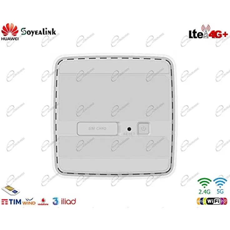 SoyeaLink B628-350 4G LTE 600 Mbps DL/ 150 Mbps UL AC Router, Dual Band WiFi, 64 Devices, TS9, Schwarz – Bild 4