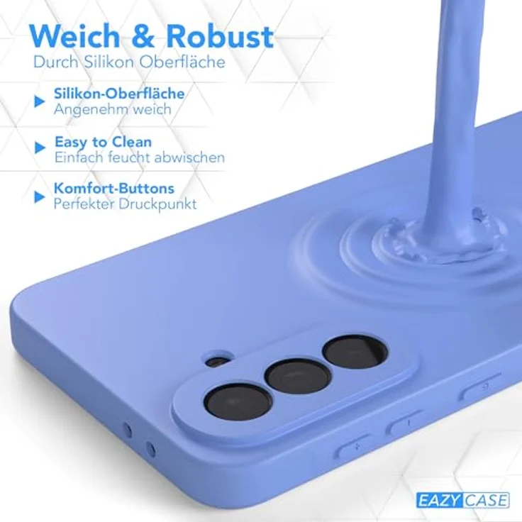EAZY CASE Silikonhülle für Galaxy A37 - Stoßfeste ultramarine TPU Schutzhülle mit Kameraschutz, dünn und rutschfest – Bild 5