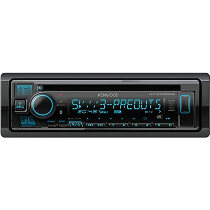 JVC KDC-BT960DAB, Auto Radio mit CD, Bluetooth und USB, Schwarz – Bild 3