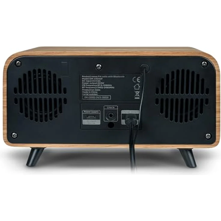 Thomson Radio Vintage Cosy noir, FM Radio mit Bluetooth und 50 Watt Leistung, Schwarz – Bild 7