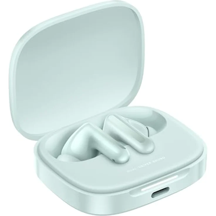 Xiaomi Redmi Buds 6 Bluetooth-Kopfhörer, Dual-Treiber-Hi-Fi-Sound, Aktive Geräuschunterdrückung - Grün – Bild 2