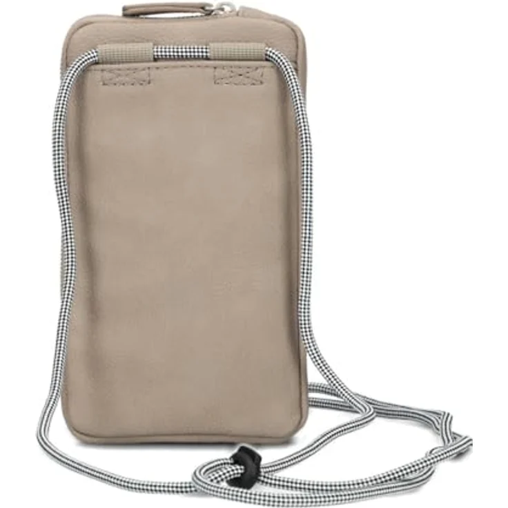 Zwei Mademoiselle.M Handytasche, grau, 100% Polyurethan, 10 cm x 3 cm x 19 cm – Bild 5
