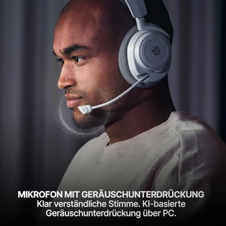 SteelSeries Arctis Nova 7X Gen 2, Kabelloses Gaming Headset mit 40-mm-Treibern, Rauschunterdrückung, Schwarz – Bild 7