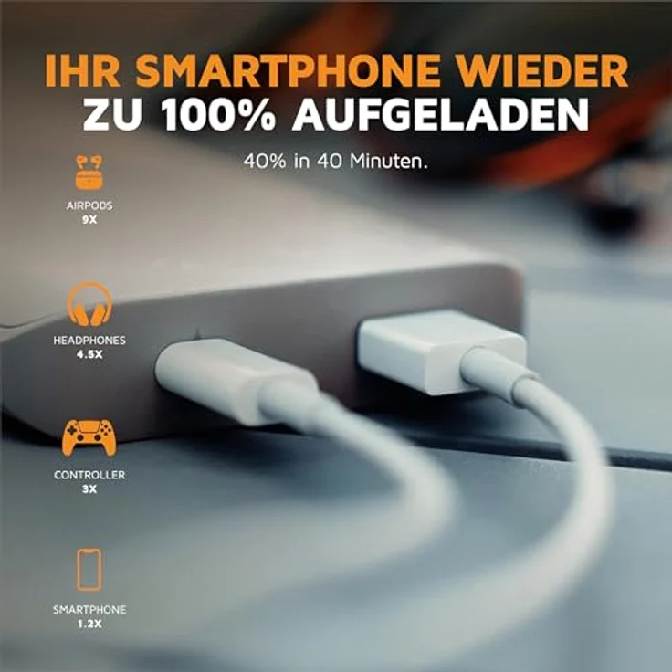 Xtorm Go2 Powerbank - 5.000mAh - Doppelte Anschlüsse - Leistungsstark - Nachhaltig - Ash White – Bild 5