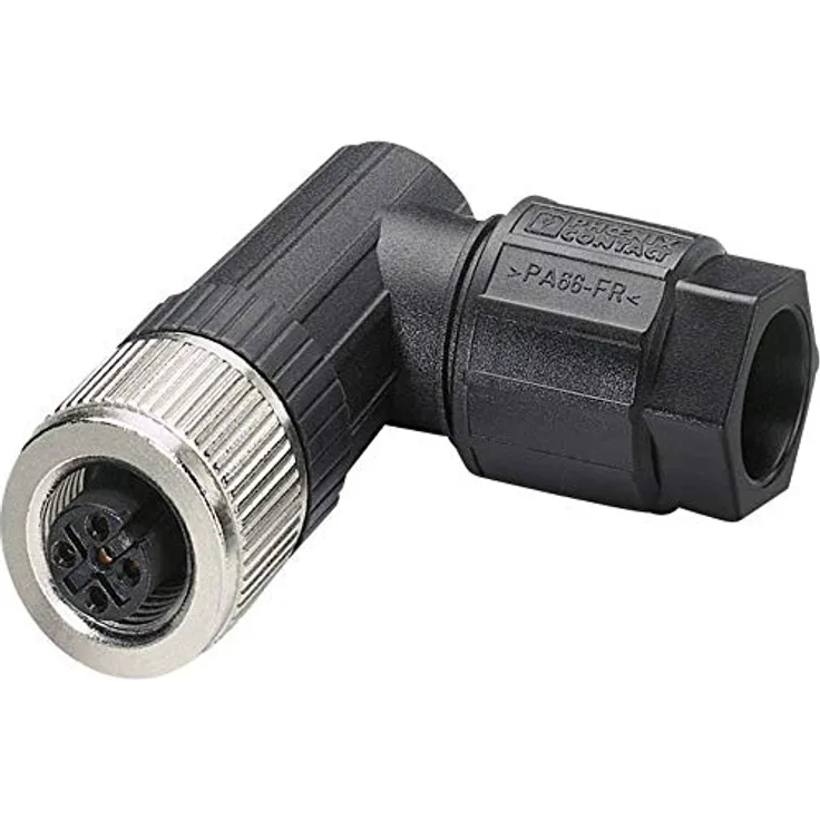 Phoenix Contact SACC 15 M12 Rundsteckverbinder, 4-polig mit 4.0A für Kabelmontage, Schraubanschluss, IP65, IP67