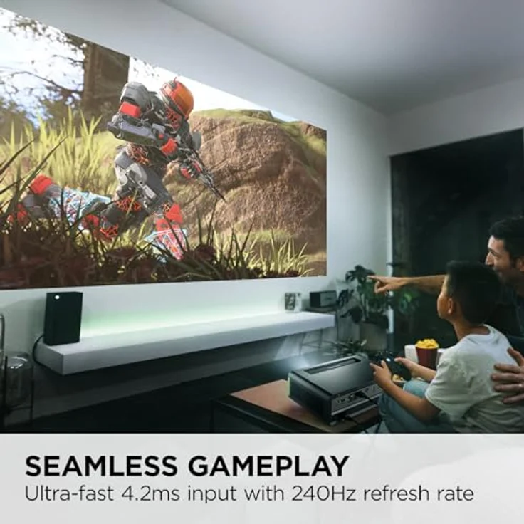 Viewsonic X2-4K Kurzdistanz LED Gaming Beamer (4K UHD, 2900 Lumen, HDR, 3D Kompatibel, TR0.69-0.83, 1.2x zoom, 2x HDMI, USB-C, 1x USB-A Reader, 2x 6 Watt Harman Kardon Lautsprecher, DESIGNED FOR XBOX) – Bild 3