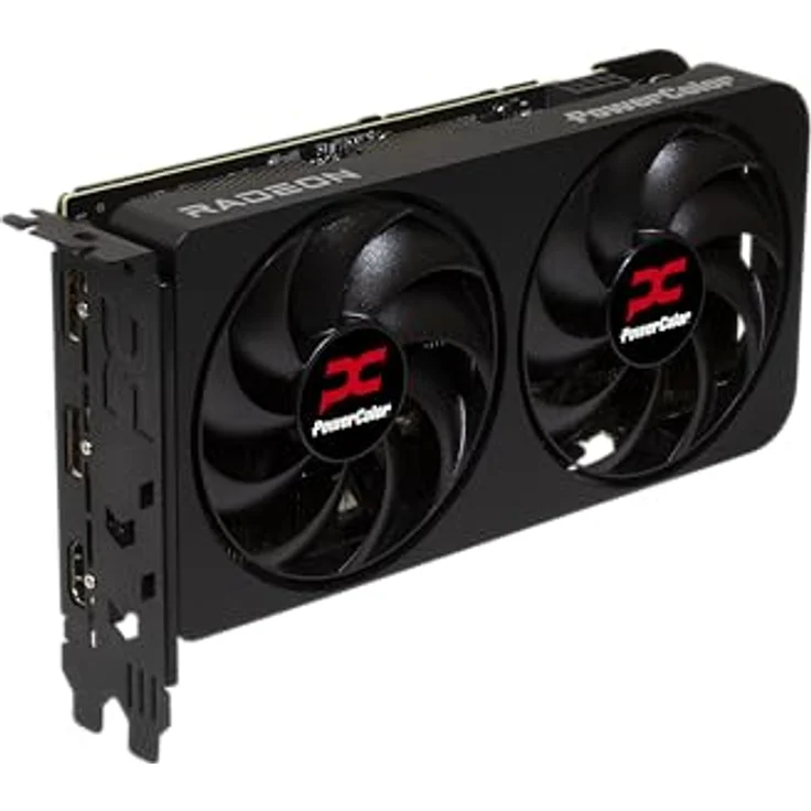 PowerColor Radeon RX9060XT Reaper, Grafikkarte mit 16GB GDDR6, HDMI 2.1b und DisplayPort 2.1a, 200 mm Länge – Bild 3
