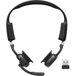 SHOKZ OpenMeet UC Dual Bluetooth Headset, Open-Ear-Design mit Dual-Mikrofon, USB-A-Adapter, zertifiziert für UC Plattformen