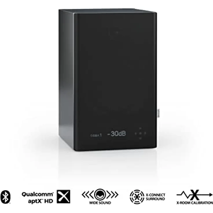 Nubert nuPro XS-3000 RC | Schwarzes Regallautsprecherpaar | 2 Stück High End Kompaktlautsprecher | Bluetooth Lautsprecher aptX HD | Lautsprecher Verbindung kabellos High Res | Aktivboxen mit 2 Wegen – Bild 2