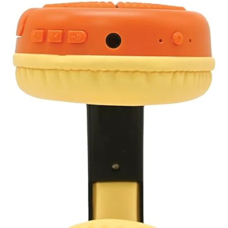 Lexibook Basketball 2-in-1 Bluetooth- und kabelgebundene Kopfhörer mit Mikrofon und Steuerungstaste, faltbar und verstellbar, wiederaufladbarer Langzeitakku, orange – Bild 2