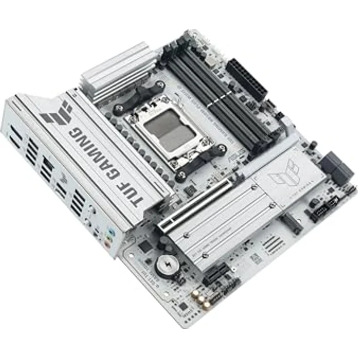 Asus TUF B850M-Plus Gaming WiFi7 W (AM5) (D), Micro-ATX Mainboard mit DDR5, 256 GB RAM Support, 2.5 GbE, Weiß – Bild 4