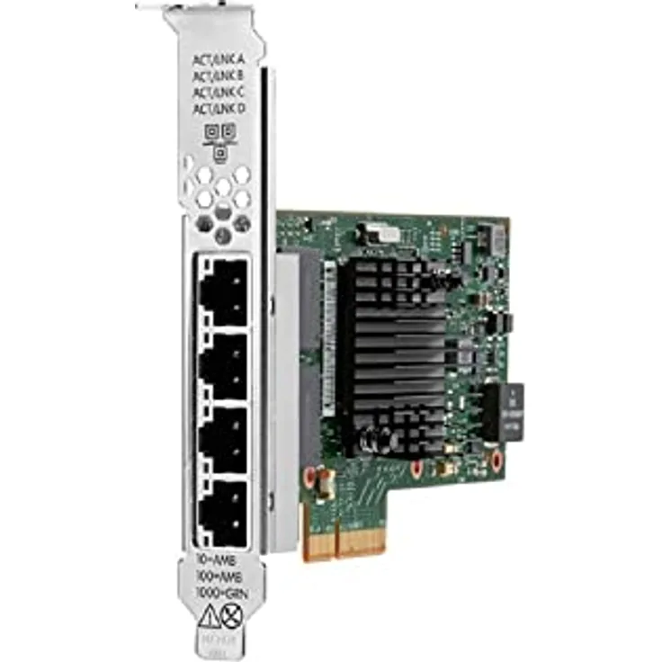 Hewlett Packard HPE Broadcom BCM5719 Ethernet 1 Gb Base-T-Adapter, 4 Anschlüsse, langlebig und hochwertig