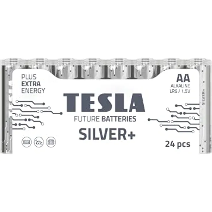 Silver Alkalische Batterie AA (LR06, Bleistifbatterie, Shrink) 24 Stck