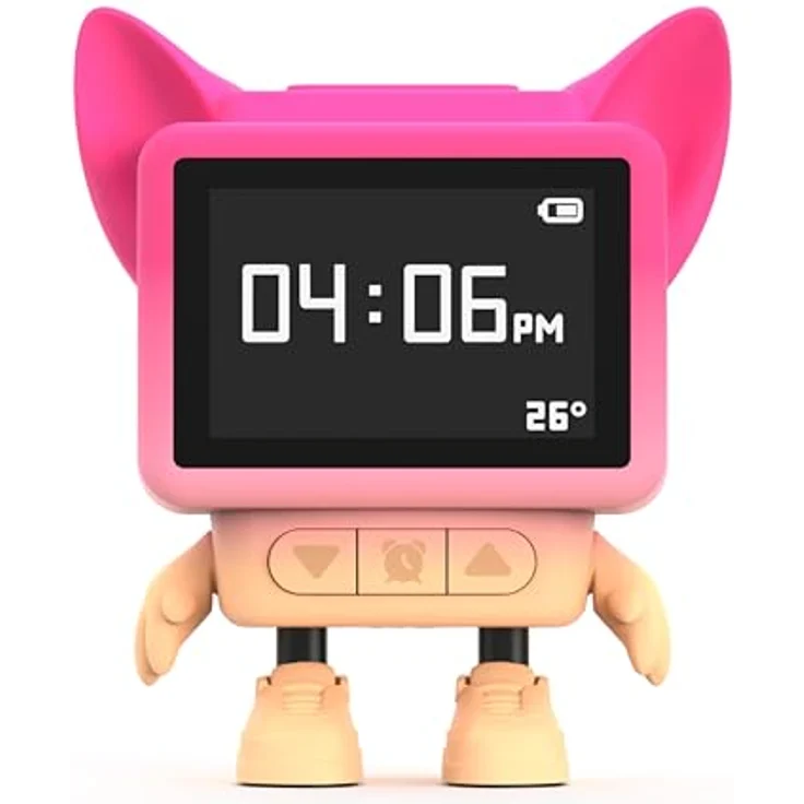 Mobility on Board Dancing Clock, Bluetooth 5.3 Lautsprecher mit 3W Leistung und Diffusor, Rosa – Bild 1