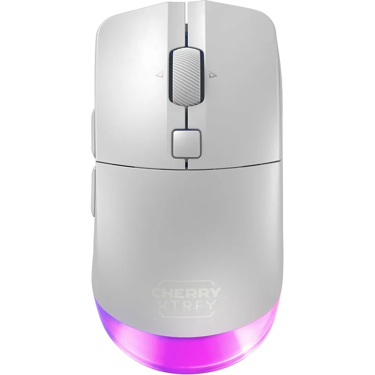 CHERRY XTRFY M50 Wireless, Kabellose Gaming-Maus, RGB-Beleuchtung, Ergonomische Form, Wiederaufladbar, Weiß – Bild 1