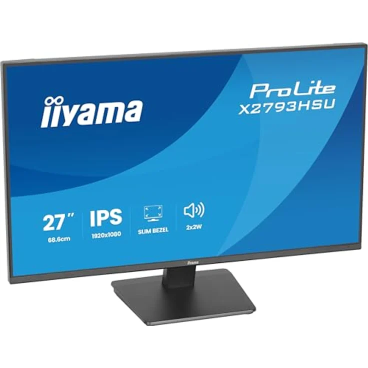 iiyama Prolite X2793HSU-B1 27" IPS LED-Monitor, Full-HD 120Hz, HDMI/DP/USB2.0, schwarz, Energieklasse C – Bild 3