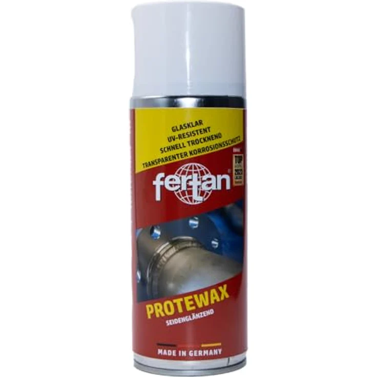 Fertan PROTEWAX Spray, schnelltrocknend & wetterfest, glasklare Oberfläche, außergewöhnliche Haftung, einfache Anwendung, 370 g