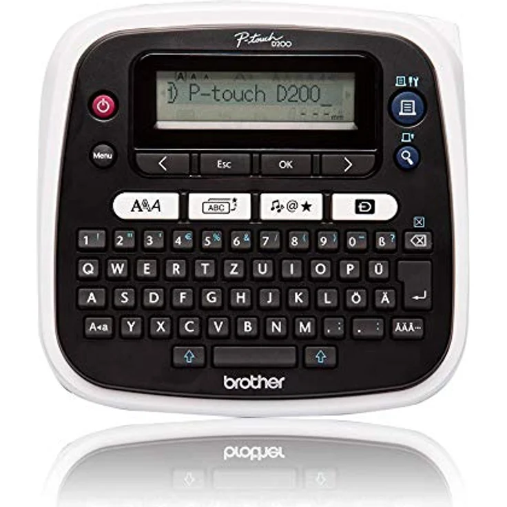 Brother PT-D200BWVP Beschriftungsgerät inklusive Netzadapter und Transportkoffer (für 3,5 bis 12 mm breite TZe-Schriftbänder, bis zu 20 mm-Sek. Druckgeschwindigkeit) – Bild 3