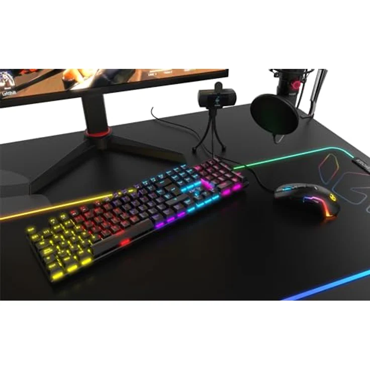 Krom Kasic Tastatur USB QWERTY Englisch Schwarz (NXKROMKASIC) – Bild 7