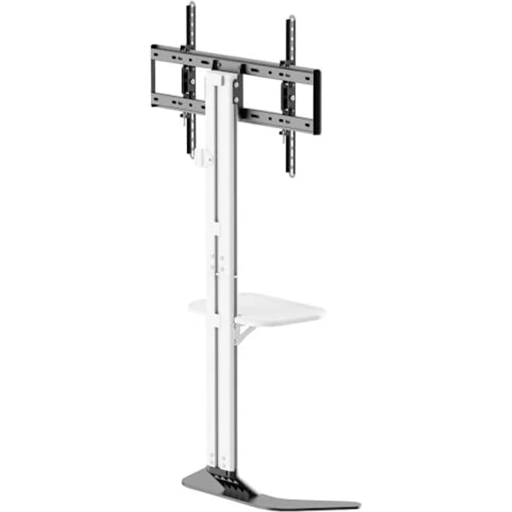 Speaka Professional SP-TVS-600 TV-Standfuß, höhenverstellbar für 37"-86" TVs, Tragkraft 45 kg, Bodenständer mit Ablagefach – Bild 4