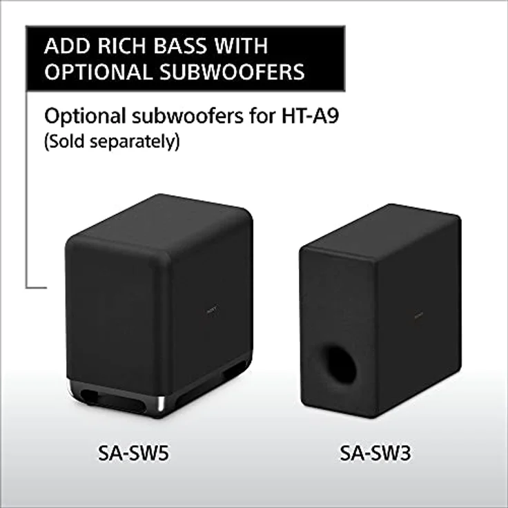 Sony HT-A9 7.1.4ch Hochleistungs-Heimkino-Lautsprechersystem, mehrdimensionales Surround-Sound-Erlebnis mit 360 Reality-Audio, funktioniert mit Alexa und Google Assistant – Bild 5