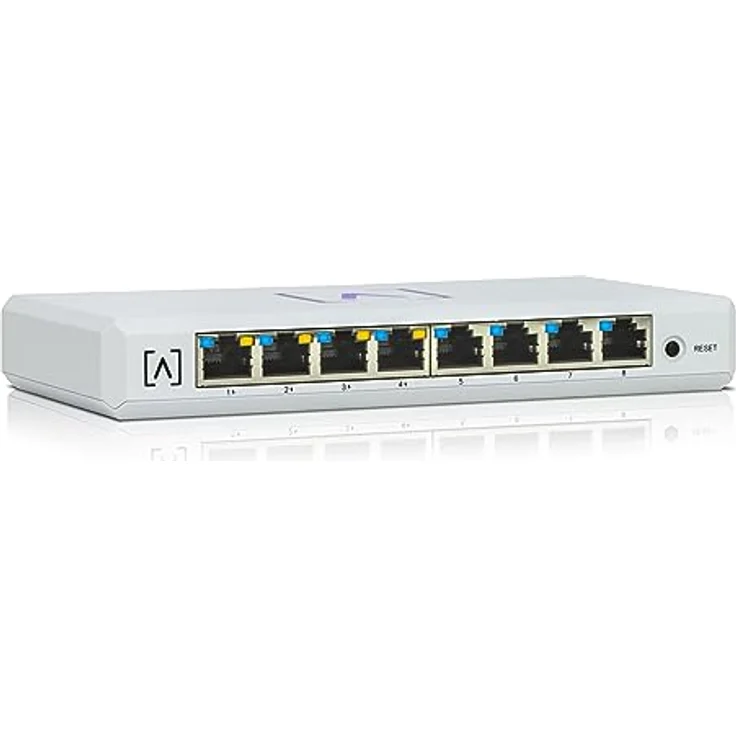 Alta Labs Switch 8-poort PoE Switch 8-poort PoE (8 Ports), Netzwerk Switch, Weiss – Bild 2