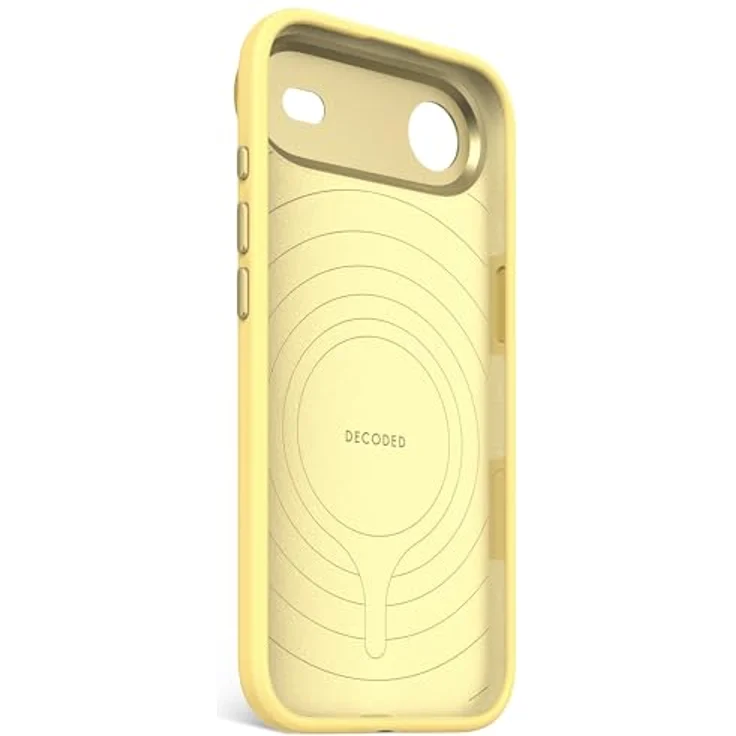 Decoded Hülle MagSafe iPhone Air Silikon, antimikrobielle Schutzhülle in Yuma Yellow mit kabelloser Ladefunktion – Bild 3