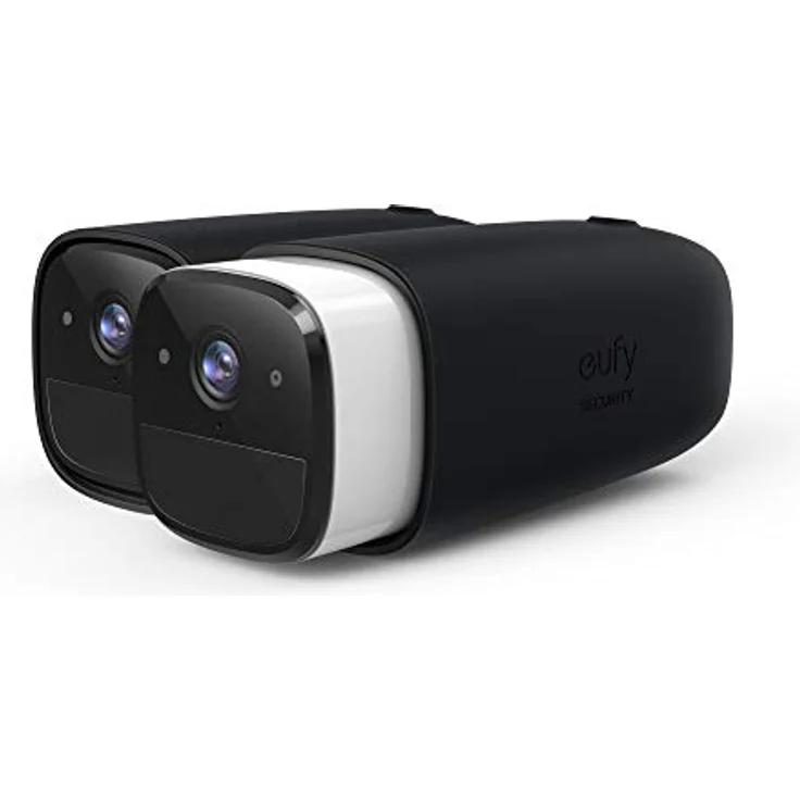 eufy 2er-Set Silikonhüllen für eufycam 1, 2 und 2 Pro, UV- und Regenschutz, Schwarz – Bild 2