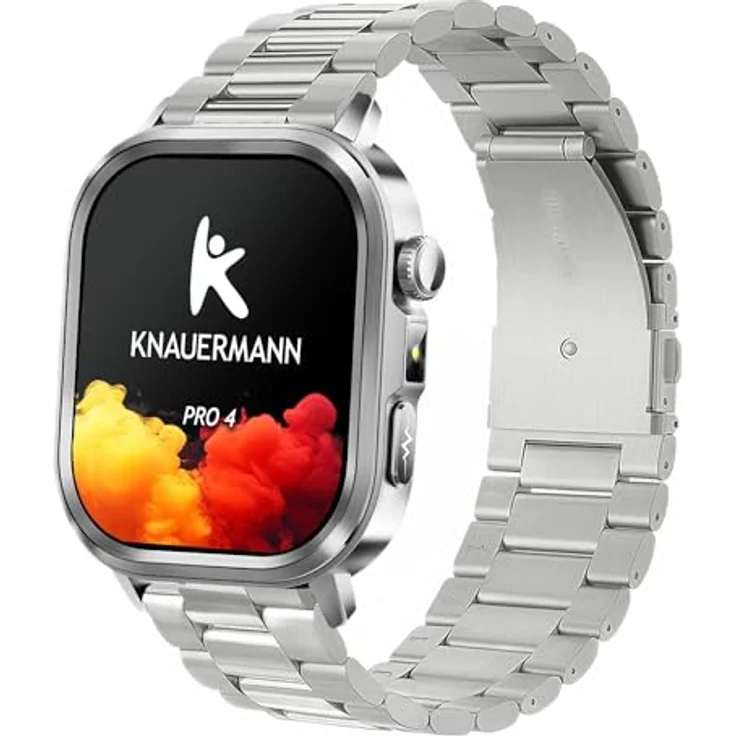 Knauermann PRO 4 (2026), Smartwatch mit 1,56 Zoll AMOLED-Display, 75 Sportmodi, 30 Tage Akkulaufzeit und Gesundheitsüberwachung – Bild 1