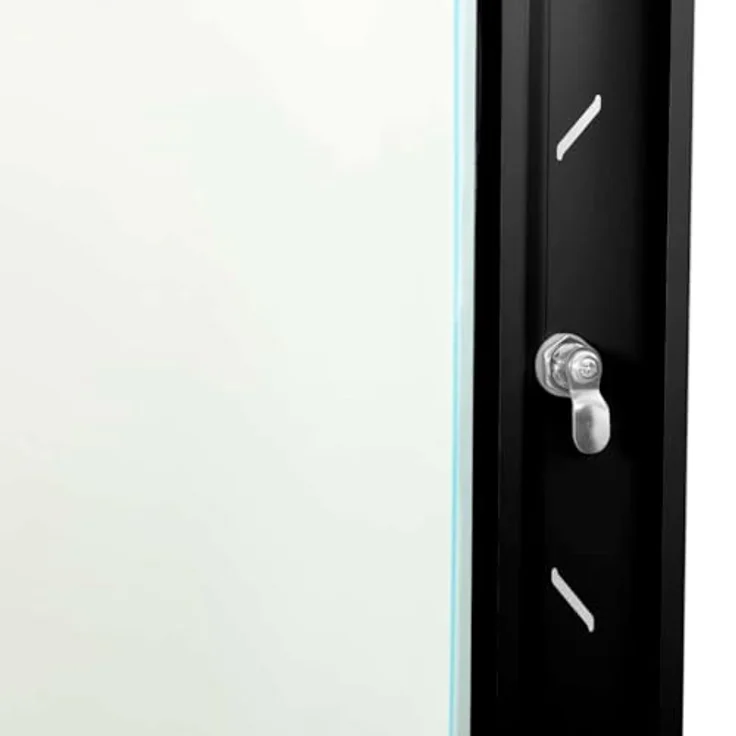 vidaXL Netzwerkschrank, Stahl mit Speicher, Schwarz, 60 x 60 x 50 cm – Bild 7