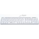 Gett TKL-105 CleanType Easy Basic (DE, Kabelgebunden), Tastatur, Weiss