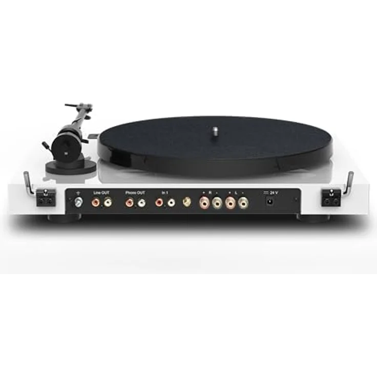 Pro-Ject Juke Box E1 HiFi Set, Audiophiles Plattenspielersystem mit Lautsprechern, BT Streaming, Line Input, Fernbedienung (Weiß) – Bild 4