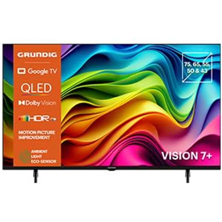 Grundig 50" QLED 4K Smart TV mit Sprachsteuerung, HDR, Magic-Fidelity-Sound und Eco-Modus für Nachhaltigkeit – Bild 2
