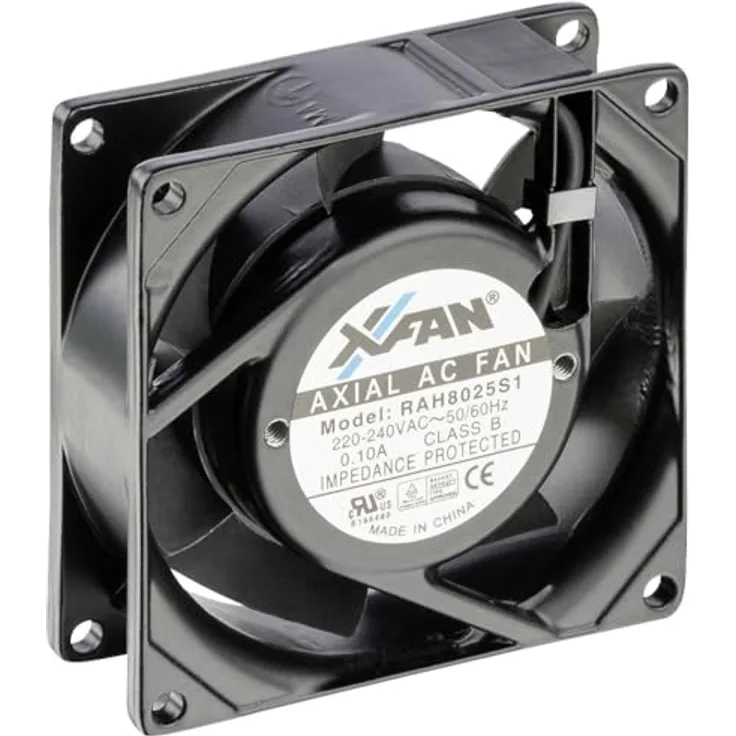 X-Fan RAH8025S1 Axialluefter 230 V/AC 24 m³/h (L x B x H) 80 x 80 x 25mm