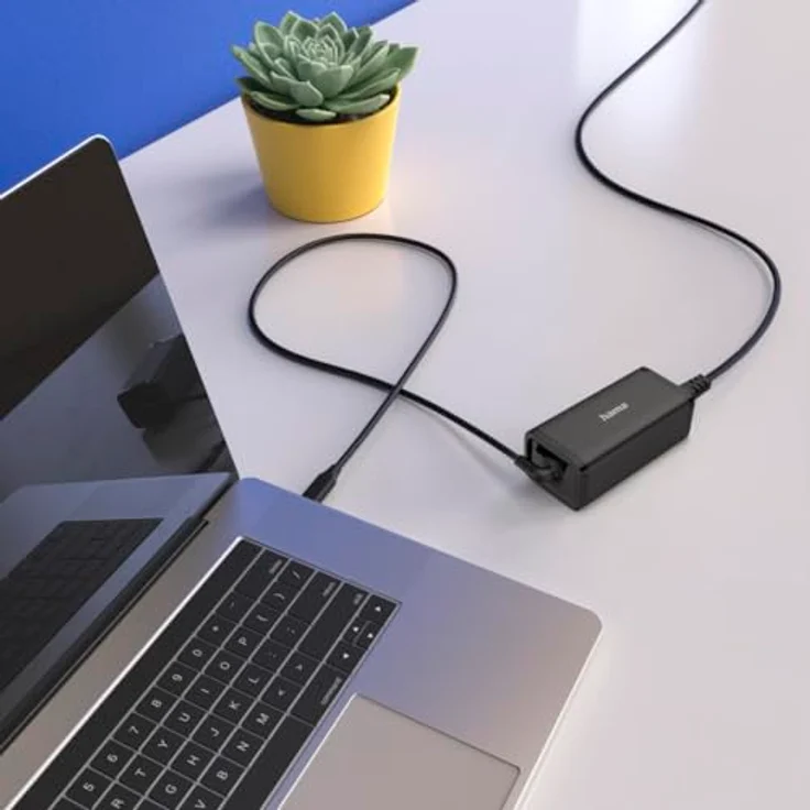 HAMA USB-C Euro-Stecker Notebook-Netzteil Universal, 100W, 5 - 20 Volt, Schwarz, GaN-Technologie, optimiertes Ladegerät für MacBook und mehr – Bild 5