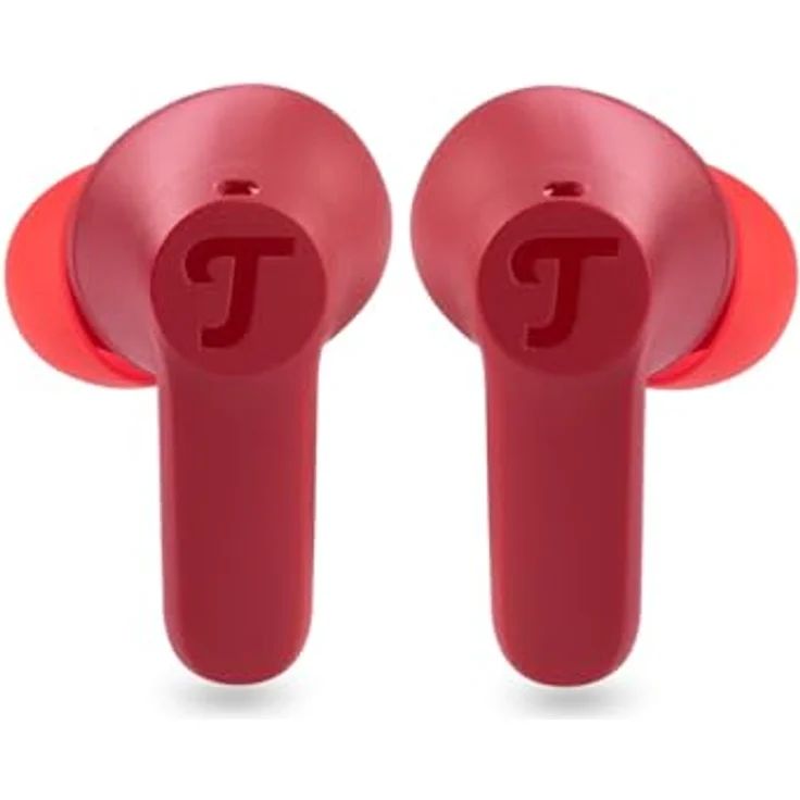 Teufel Airy TWS 2 – Kabellose In-Ear Bluetooth-Kopfhörer, Touch-Bedienung, Mikrofon, Auto-Pairing, AAC, iOS & Android-kompatibel, Rot – Bild 3